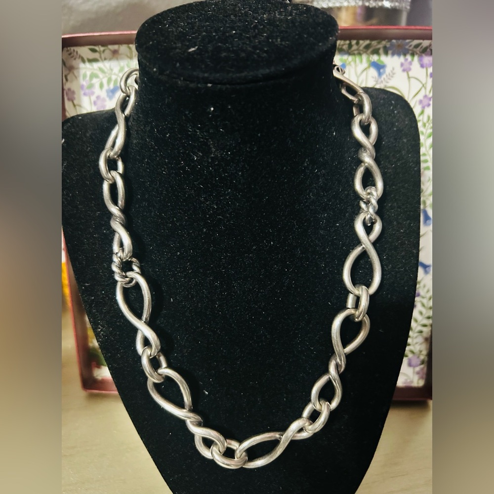 David Yurman Twisted Silver Necklace
